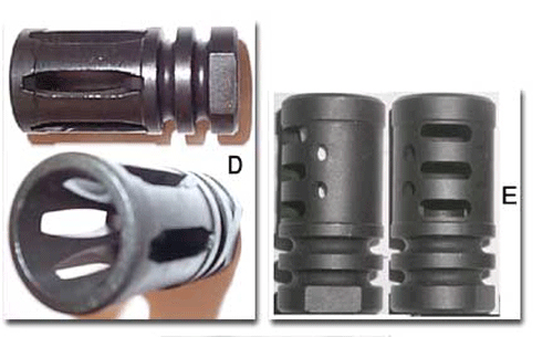 Satin Stainless heavy gas block and varmint muzzle brake