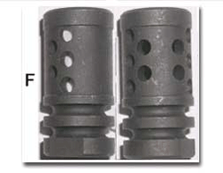 Satin Stainless heavy gas block and varmint muzzle brake