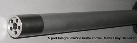 5 Five Port Intrigal Muzzle Brake